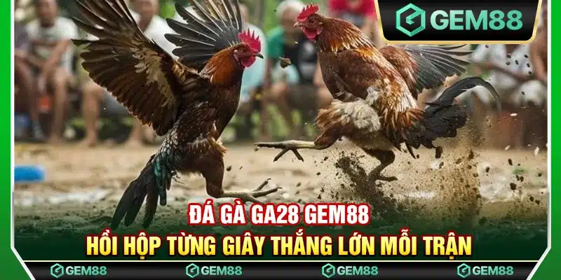 Đá gà GA28 Gem88 – Hồi hộp từng giây thắng lớn mỗi trận