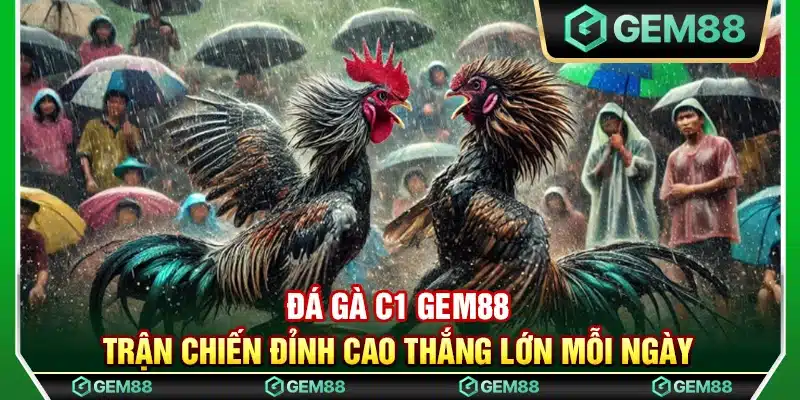 Đá gà C1 Gem88 – Trận chiến đỉnh cao thắng lớn mỗi ngày