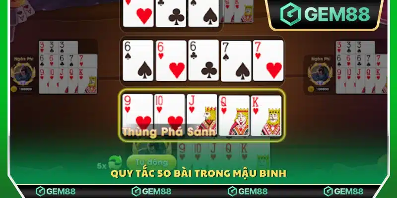 Luật so bài khi tham gia Mậu Binh